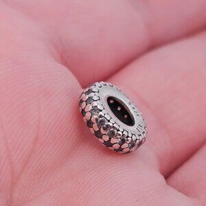 925 Sterling Silver Pandora Crystal Spacer Bead Charm